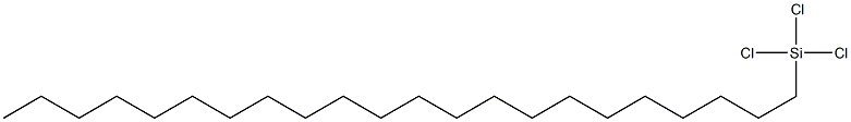 トリクロロ(ドコシル)シラン 化学構造式