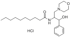 D,L-THREO-1-PHENYL-2-DECANOYLAMINO-3-MORPHOLINO-1-PROPANOL HCL 化学構造式