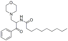 2-decanoylamino-3-morpholinopropiophenone Structure