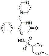 4-methylbenzenesulfonic acid, N-(3-morpholin-4-yl-1-oxo-1-phenyl-propa n-2-yl)acetamide 结构式