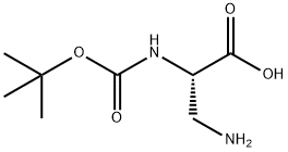 (S)-3-氨基-2-(叔丁氧羰基氨基)丙酸,73259-81-1,结构式