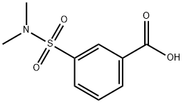 3-[(ジメチルアミノ)スルホニル]ベンゼンカルボン酸 化学構造式
