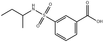 3-[(SEC-BUTYLAMINO)SULFONYL]BENZOIC ACID 化学構造式