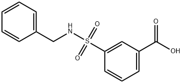 3-BENZYLSULFAMOYL-BENZOIC ACID Struktur