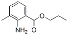 Benzoic acid, 2-amino-3-methyl-, propyl ester (9CI) 结构式