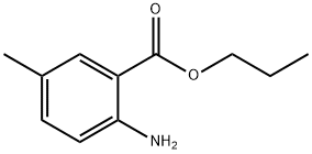 Benzoic acid, 2-amino-5-methyl-, propyl ester (9CI) Struktur