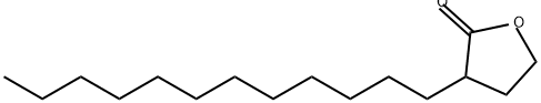 3-ドデシル-4,5-ジヒドロ-2(3H)-フラノン 化学構造式