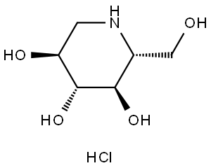 Deoxynojirimycin hydrochloride Structure