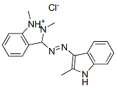 1,2-dimethyl-3-[(2-methyl-1H-indol-3-yl)azo]-1H-indazolium chloride 化学構造式