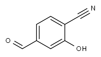 Benzonitrile, 4-formyl-2-hydroxy- (9CI) Structure
