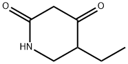 5-エチル-2,4-ピペリジンジオン 化学構造式