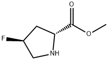 (2R,4S)-4-Fluoro-D-proline methyl ester Structure