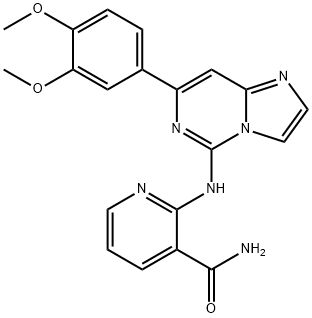 BAY 61-3606|2-[[7-(3,4-二甲氧基苯基)咪唑并[1,2-C]嘧啶-5-基]氨基]-3-吡啶甲酰胺