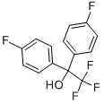 ビス(4-フルオロフェニル)トリフルオロメチルカルビノール 化学構造式