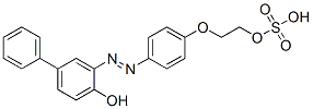 2-[4-[(4-hydroxybiphenyl-3-yl)azo]phenoxy]ethyl hydrogen sulphate Structure