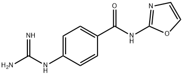 Benzamide, 4-[(aminoiminomethyl)amino]-N-2-oxazolyl- (9CI) Struktur