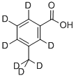 5-(甲基-D<SUB>3</SUB>)苯甲酸-2,3,4,6-D<SUB>4</SUB>, 733046-94-1, 结构式