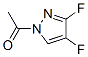 1H-Pyrazole, 1-acetyl-3,4-difluoro- (9CI) 结构式