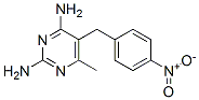 6-メチル-5-(4-ニトロベンジル)ピリミジン-2,4-ジアミン 化学構造式