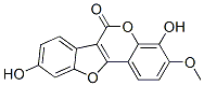 4,9-Dihydroxy-3-methoxy-6H-benzofuro[3,2-c][1]benzopyran-6-one 结构式