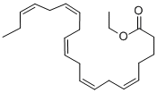 (5Z,8Z,11Z,14Z,17Z)-5,8,11,14,17-イコサペンタエン酸エチル 化学構造式