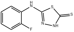 5-(2-FLUORO-PHENYLAMINO)-[1,3,4]THIADIAZOLE-2-THIOL Structure