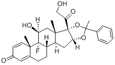 Amcinafide Struktur
