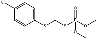 Thiophosphoric acid S-[(4-chlorophenyl)thiomethyl]O,O-dimethyl ester Structure