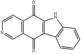 5H-Pyrido[4,3-b]carbazole-5,11(6H)-dione Struktur