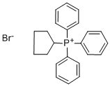 シクロペンチルトリフェニルホスホニウムブロミド 化学構造式