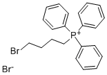 (4-ブロモブチル)トリフェニルホスホニウムブロミド 化学構造式