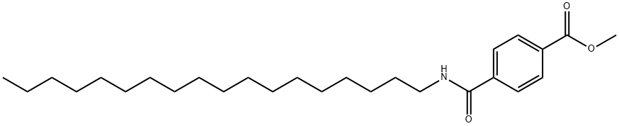 4-(十八烷基氨基甲酰基)苯甲酸甲酯, 7333-86-0, 结构式