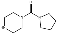 (ピペラジン-1-イル)(ピロリジン-1-イル)メタノン 化学構造式