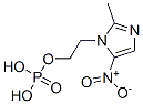 2-(2-methyl-5-nitro-imidazol-1-yl)ethoxyphosphonic acid Struktur