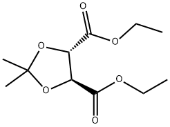 (4S,5S)-2,2-二甲基-1,3-二恶茂-4,5-二甲酸二乙酯, 73346-73-3, 结构式