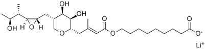ムピロシンリチウム 化学構造式