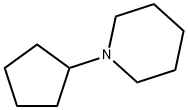 1-シクロペンチルピペリジン 化学構造式