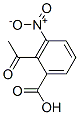 2-アセチル-3-ニトロ安息香酸 化学構造式