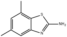 5,7-二甲基苯并噻唑-2-胺 结构式