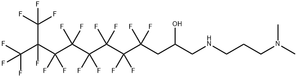 1-[[3-(dimethylamino)propyl]amino]-4,4,5,5,6,6,7,7,8,8,9,9,10,11,11,11-hexadecafluoro-10-(trifluoromethyl)undecan-2-ol 结构式