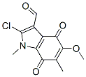 2-chloro-5-methoxy-1,6-dimethyl-4,7-dioxo-indole-3-carbaldehyde 结构式