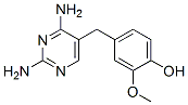 4-[(2,4-Diamino-5-pyrimidinyl)methyl]-2-methoxyphenol 结构式