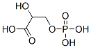(+)-3-O-ホスホノ-L-グリセリン酸 化学構造式