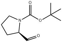 N-(tert-ブトキシカルボニル)-D-プロリナール 化学構造式
