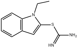 Carbamimidothioic acid, 1-ethyl-1H-indol-2-yl ester (9CI) Struktur