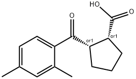 CIS-2-(2,4-DIMETHYLBENZOYL)CYCLOPENTANE-1-CARBOXYLIC ACID Structure