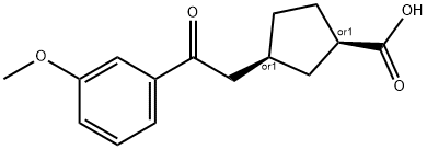 CIS-3-[2-(3-METHOXYPHENYL)-2-OXOETHYL]CYCLOPENTANE-1-CARBOXYLIC ACID