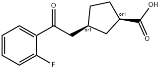 CIS-3-[2-(2-FLUOROPHENYL)-2-OXOETHYL]CYCLOPENTANE-1-CARBOXYLIC ACID