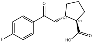 733740-66-4 TRANS-2-[2-(4-フルオロフェニル)-2-オキソエチル]シクロペンタン-1-カルボン酸