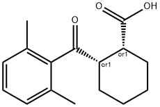 CIS-2-(2,6-DIMETHYLBENZOYL)CYCLOHEXANE-1-CARBOXYLIC ACID Structure